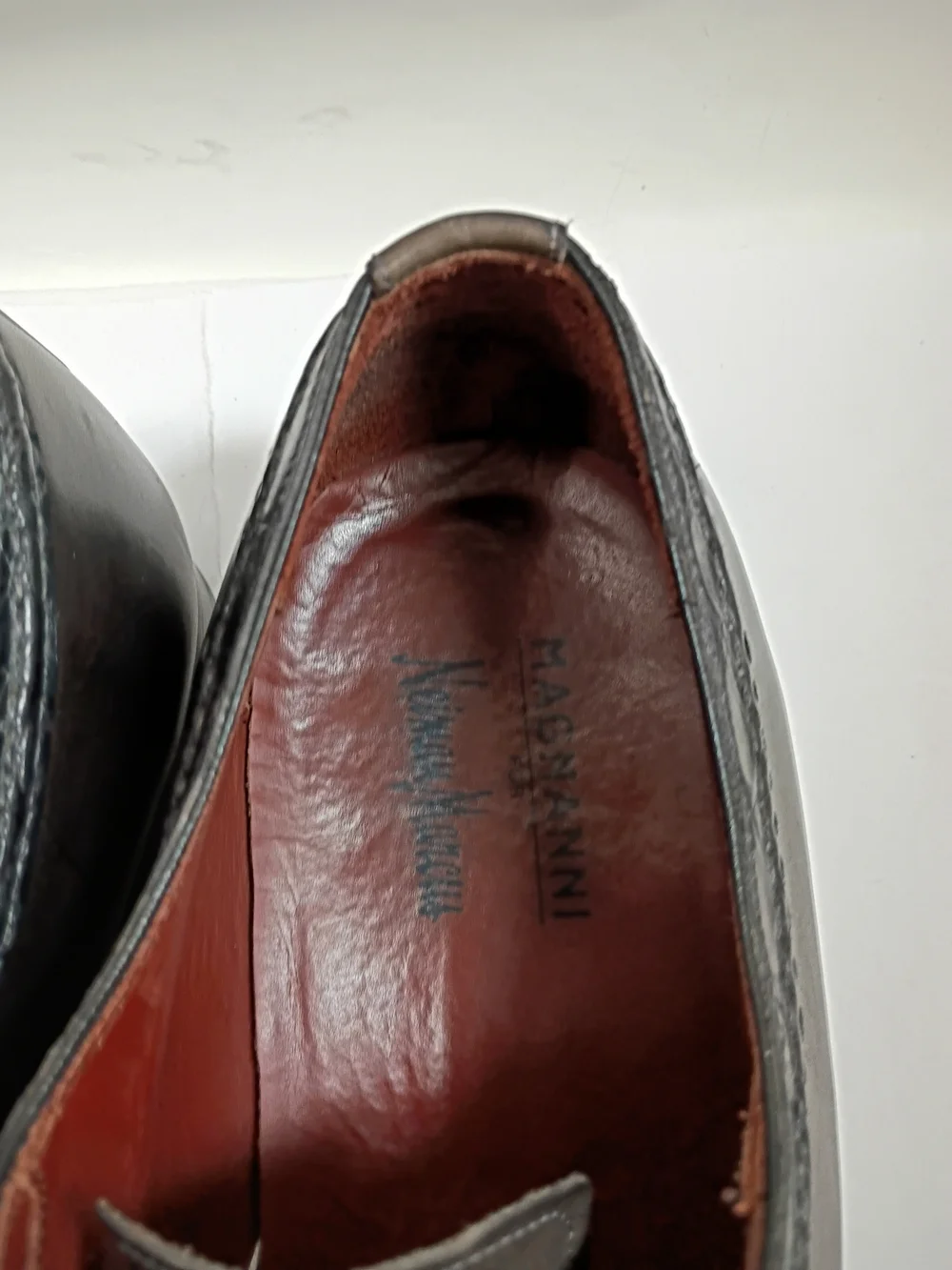 Magnanni Neiman Marcus Dark Brown Leather Lace-Up Oxfords Size 11 M